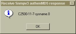 using snmpv3 to get systemname