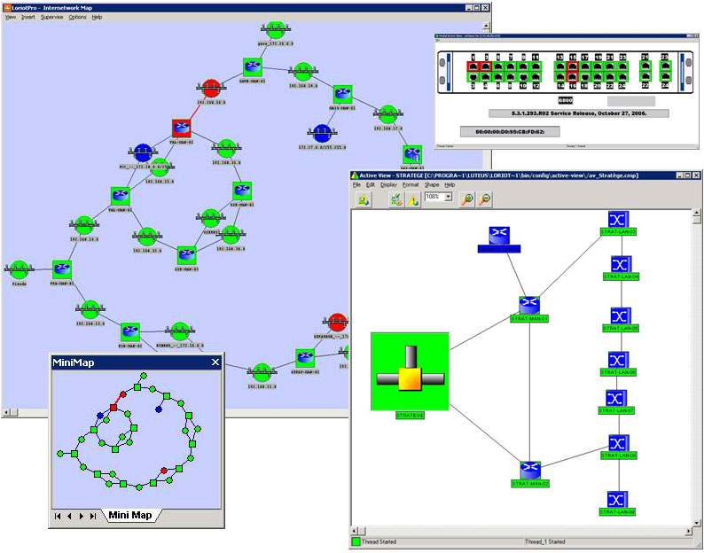 IP Network map