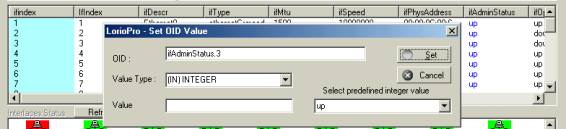 set network interface admin status